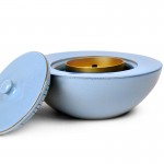 Windflame Bowl Candle FirePot, Robin Egg Blue