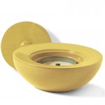 Windflame Bowl Candle FirePot, Goldenrod