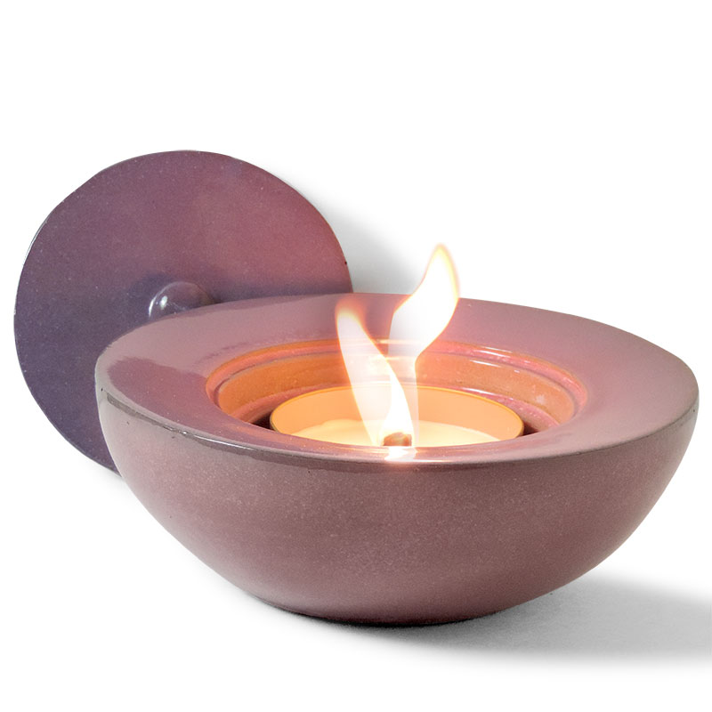 Windflame Bowl Candle FirePot, Violet